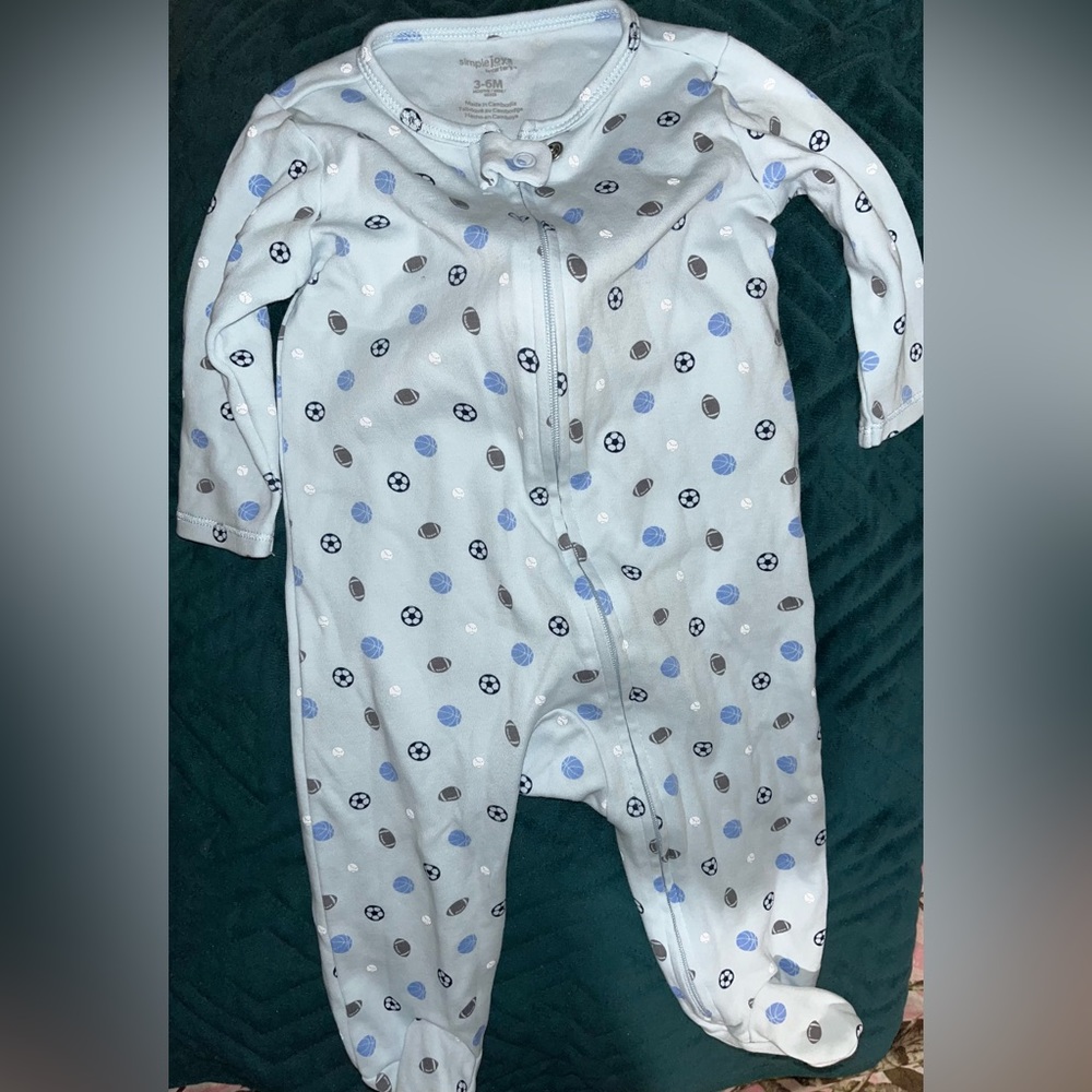 3-6m feetie pajamas